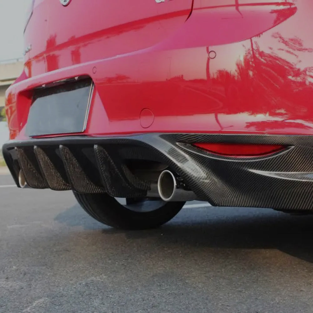 VOLKSWAGEN GOLF MK7 GTI CARBON FIBER REAR DIFFUSER
