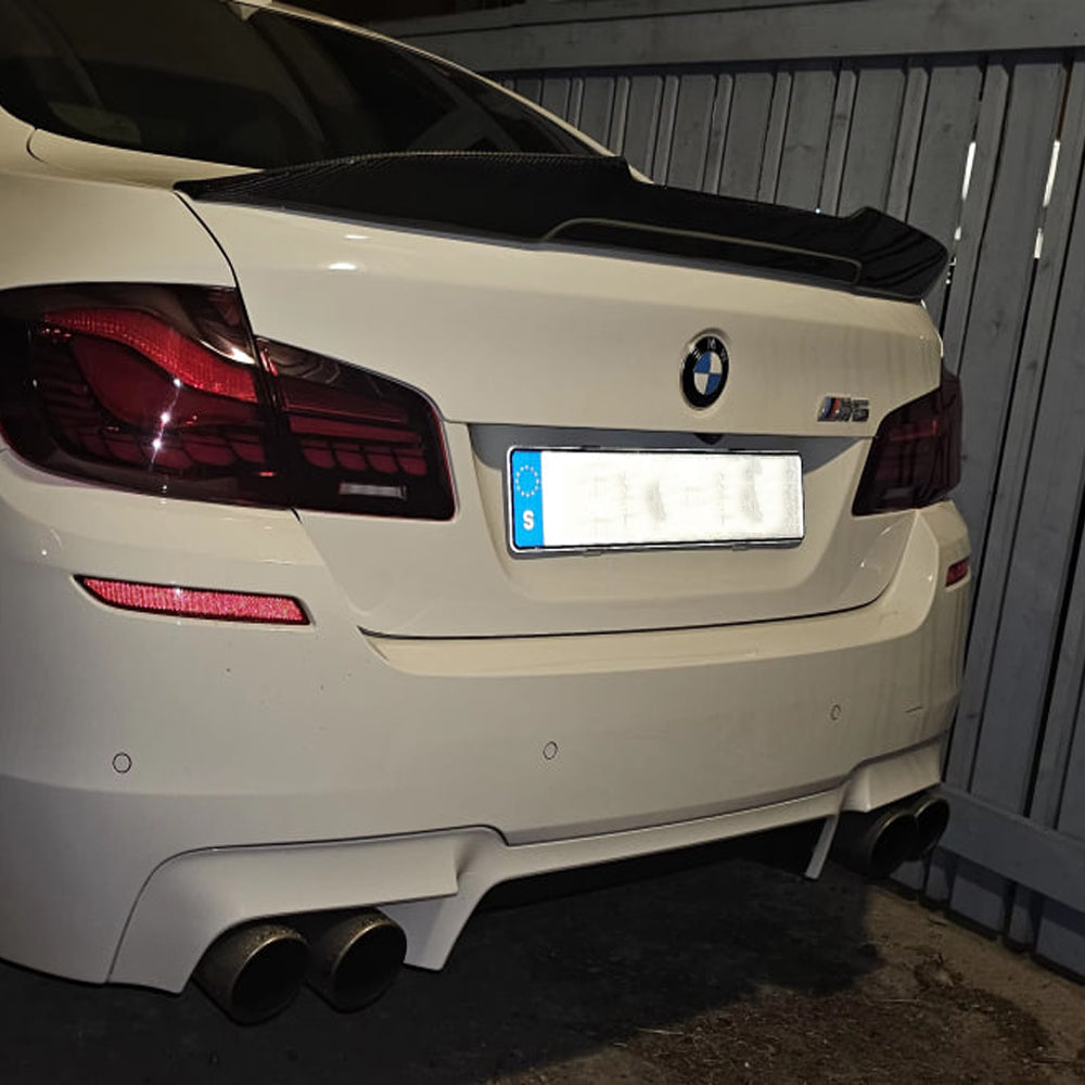 BMW 5 SERIES F10 & M5 F10 CARBON FIBER DUCKTAIL REAR TRUNK SPOILER