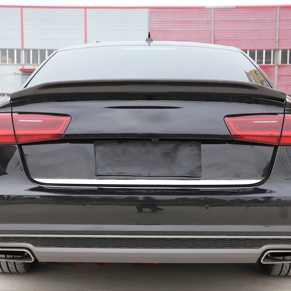 AUDI A6 C7 SEDAN CARBON FIBER REAR TRUNK SPOILER (2011-2018)