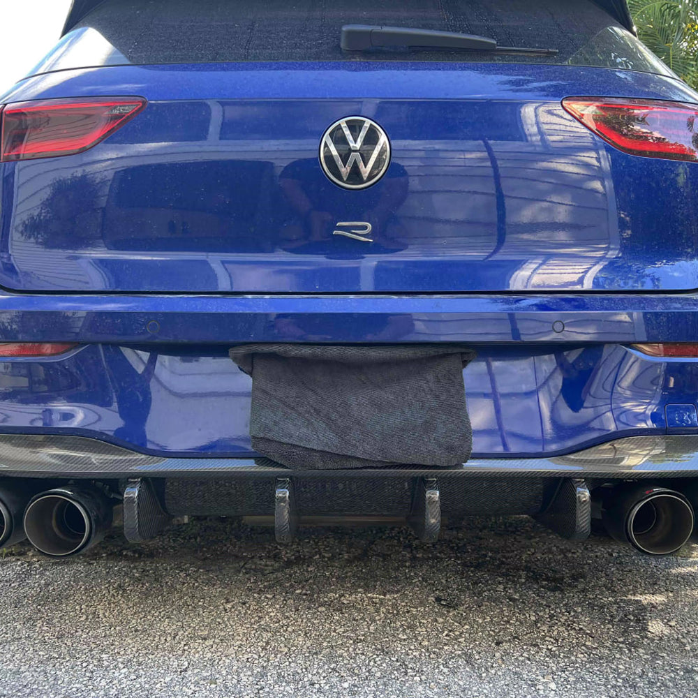 VOLKSWAGEN GOLF MK8 CARBON FIBER AERO REAR DIFFUSER