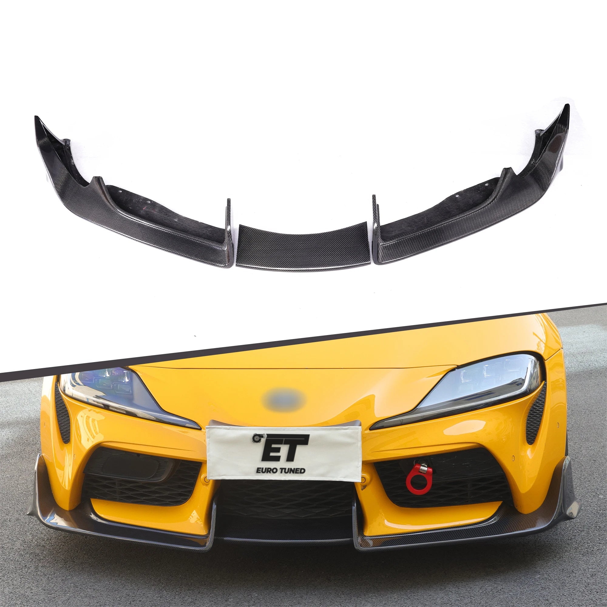 TOYOTA GR SUPRA A90 MK5 CARBON FIBER FRONT SPLITTER (2019+)