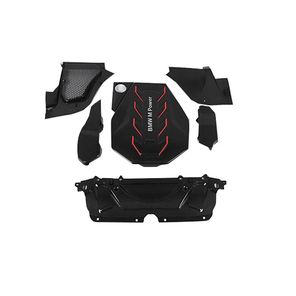 BMW M5 G90/G99 CARBON FIBER FULL ENGINE TRIMS SET