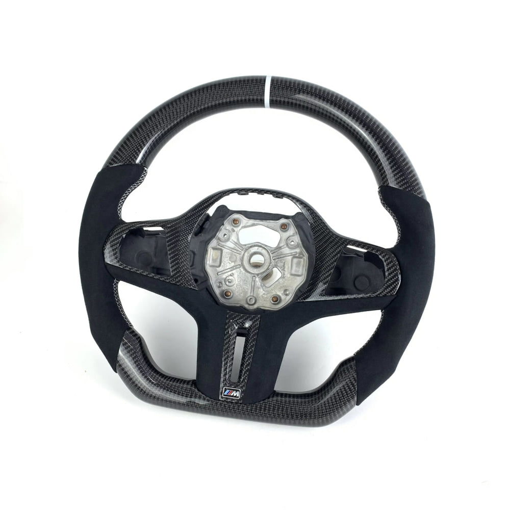 BMW G-CHASSIS 2/3/4/5 SERIES & M2/M3/M4 CUSTOM FLAT BOTTOM STEERING WHEEL