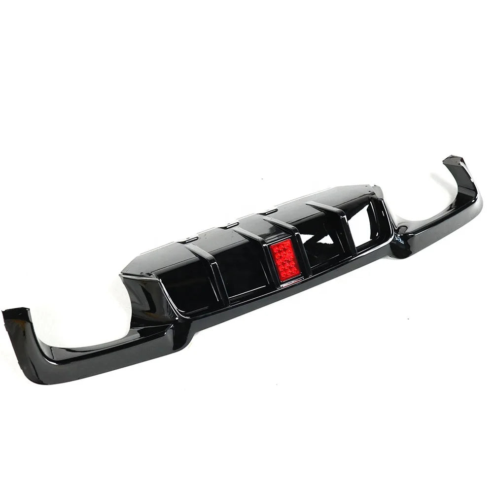 BMW M5 F10 GLOSS BLACK DIFFUSER WITH LED LIGHT (2011-2016)