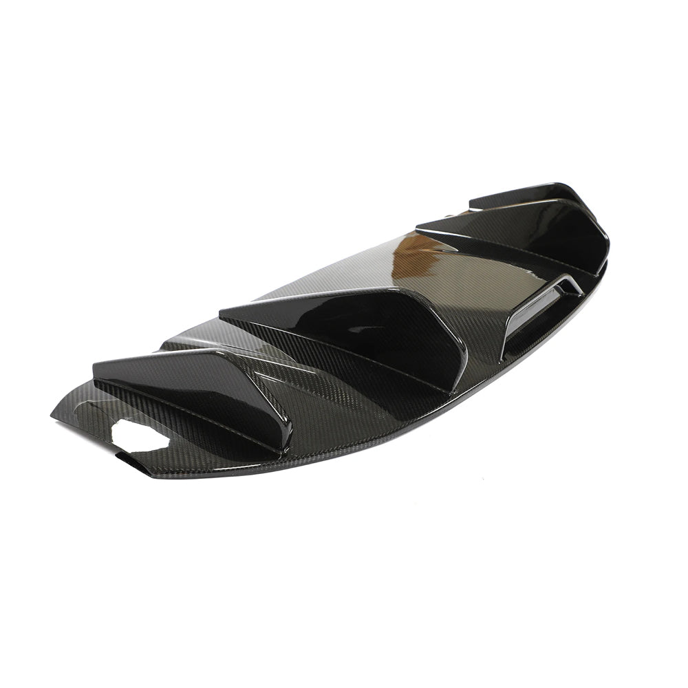 Porsche Taycan 9J1 Sedan Dry Carbon Fiber Rear Lower Diffuser (2020–2023)