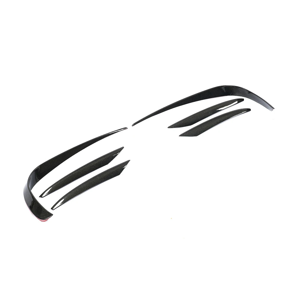 MERCEDES E CLASS W213 CARBON FIBER FRONT BUMPER CANARDS