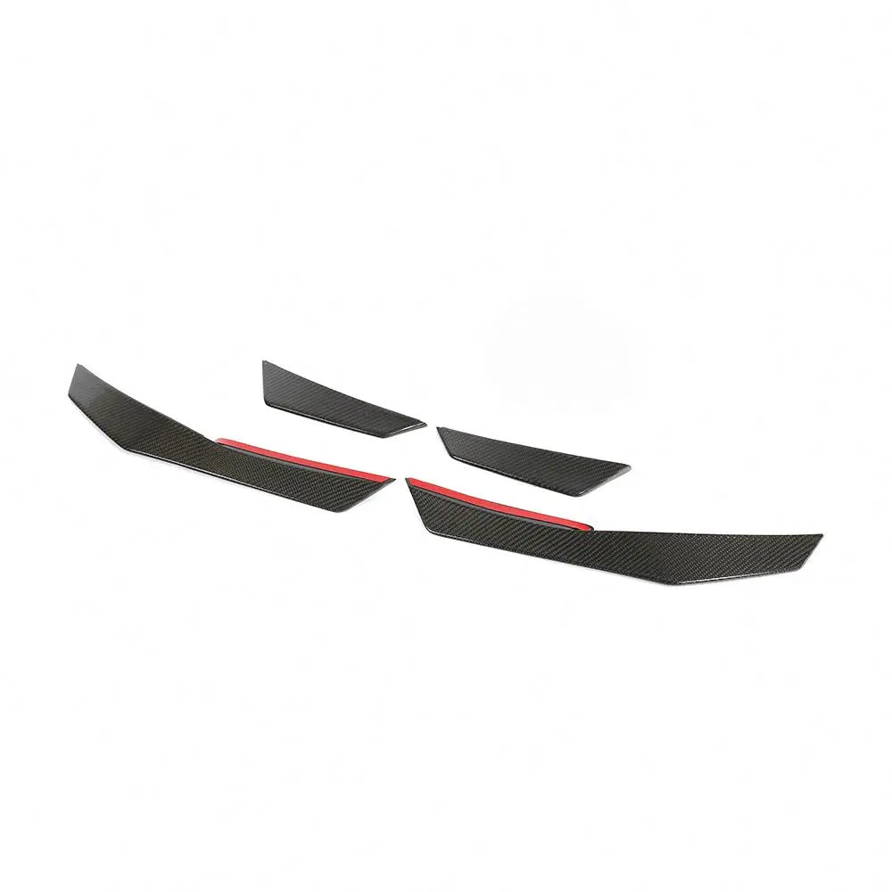 AUDI R8 V10 GEN 2 CARBON FIBER FRONT BUMPER CANARDS