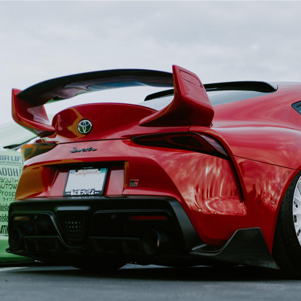 TOYOTA GR SUPRA A90 MK5 CARBON FIBER REAR BUMPER FLAPS (2019+)