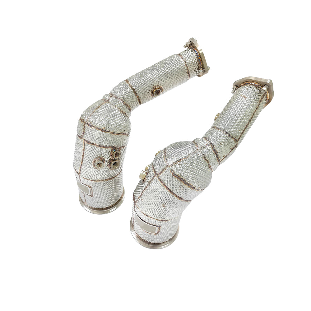 AUDI RS6 C8 & RS7 C8 HIGH FLOW CATTED HEAT SHIELD DOWNPIPE