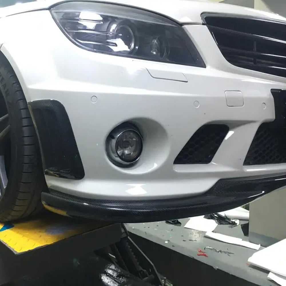 MERCEDES C63 W204 CARBON FIBER FRONT SPLITTER (2008-2011)