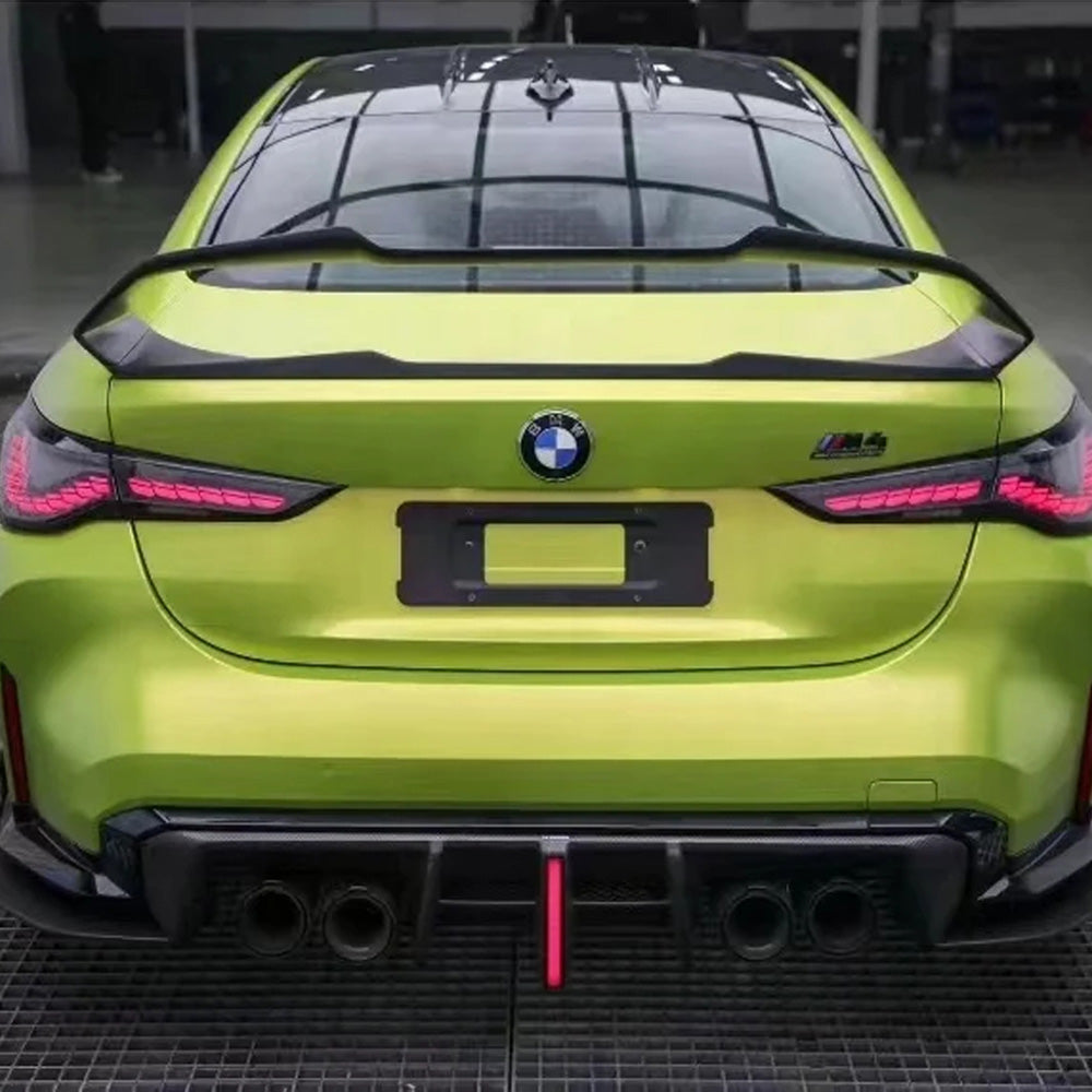 BMW M4 G82/G83 CARBON FIBER AE STYLE REAR DIFFUSER WITH LED LIGHT