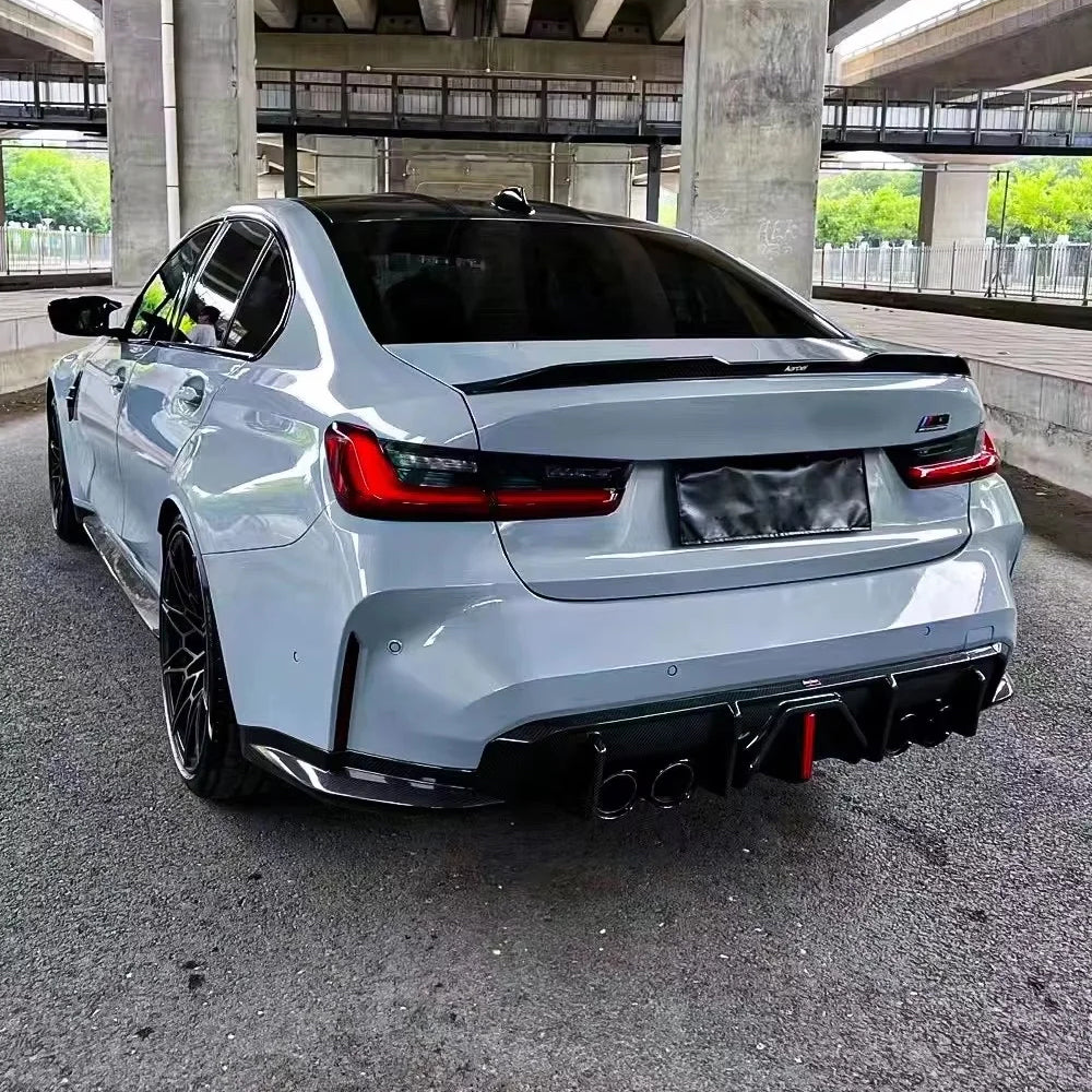 BMW M3 G80/G81 & M4 G82/G83 CARBON FIBER REAR DIFFUSER WITH F1 LIGHT