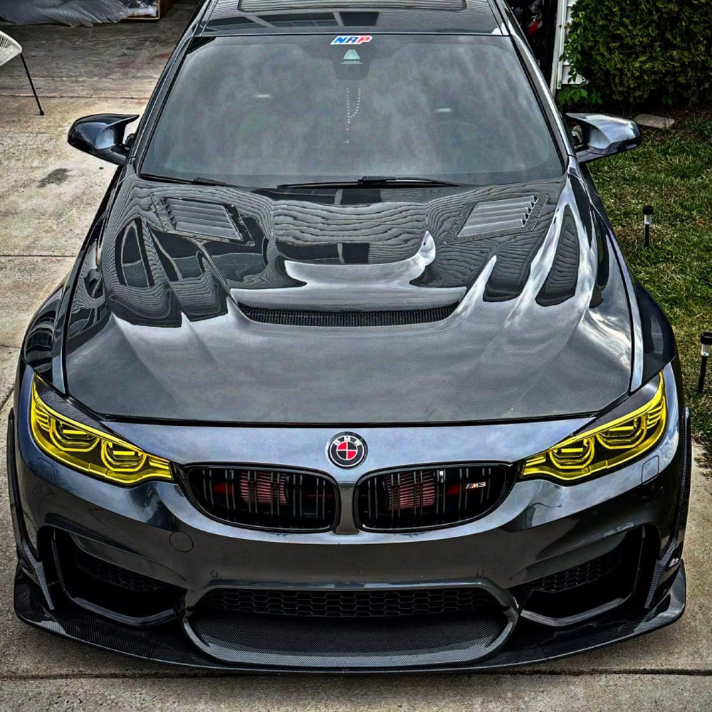 BMW M3 F80 & M4 F82/F83 CARBON FIBER V STYLE BONNET