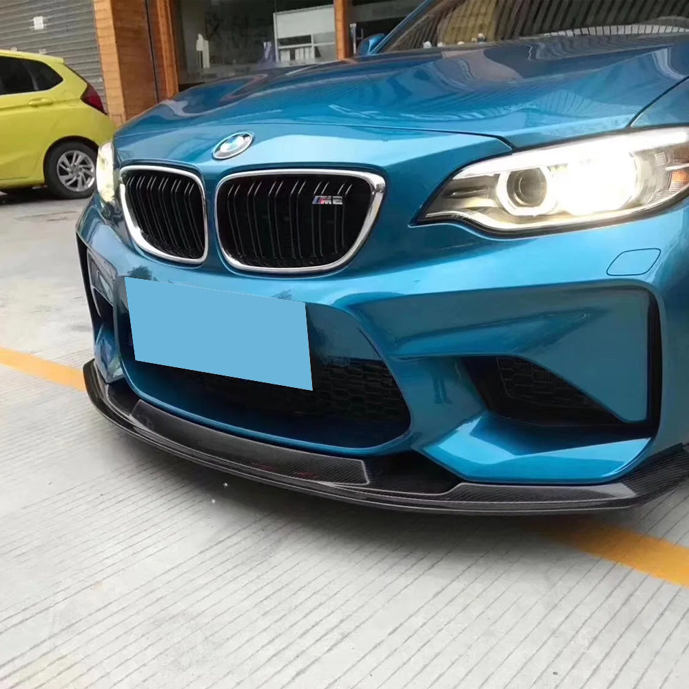 BMW M2 F87 CARBON FIBER FRONT SPLITTER