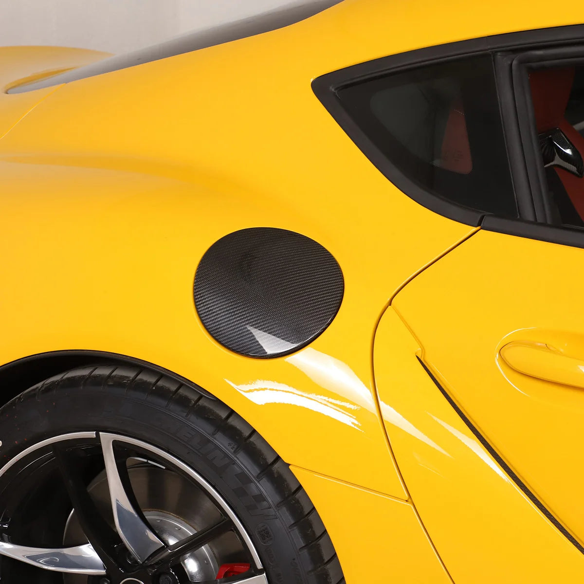 TOYOTA GR SUPRA A90 MK5 CARBON FIBER FUEL CAP TRIM (2019+)