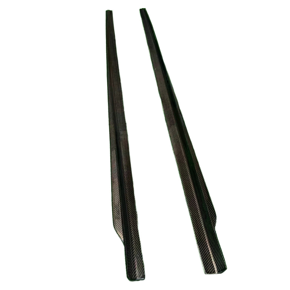BMW M5 F90 CARBON FIBER V STYLE FIBER SIDE SKIRTS