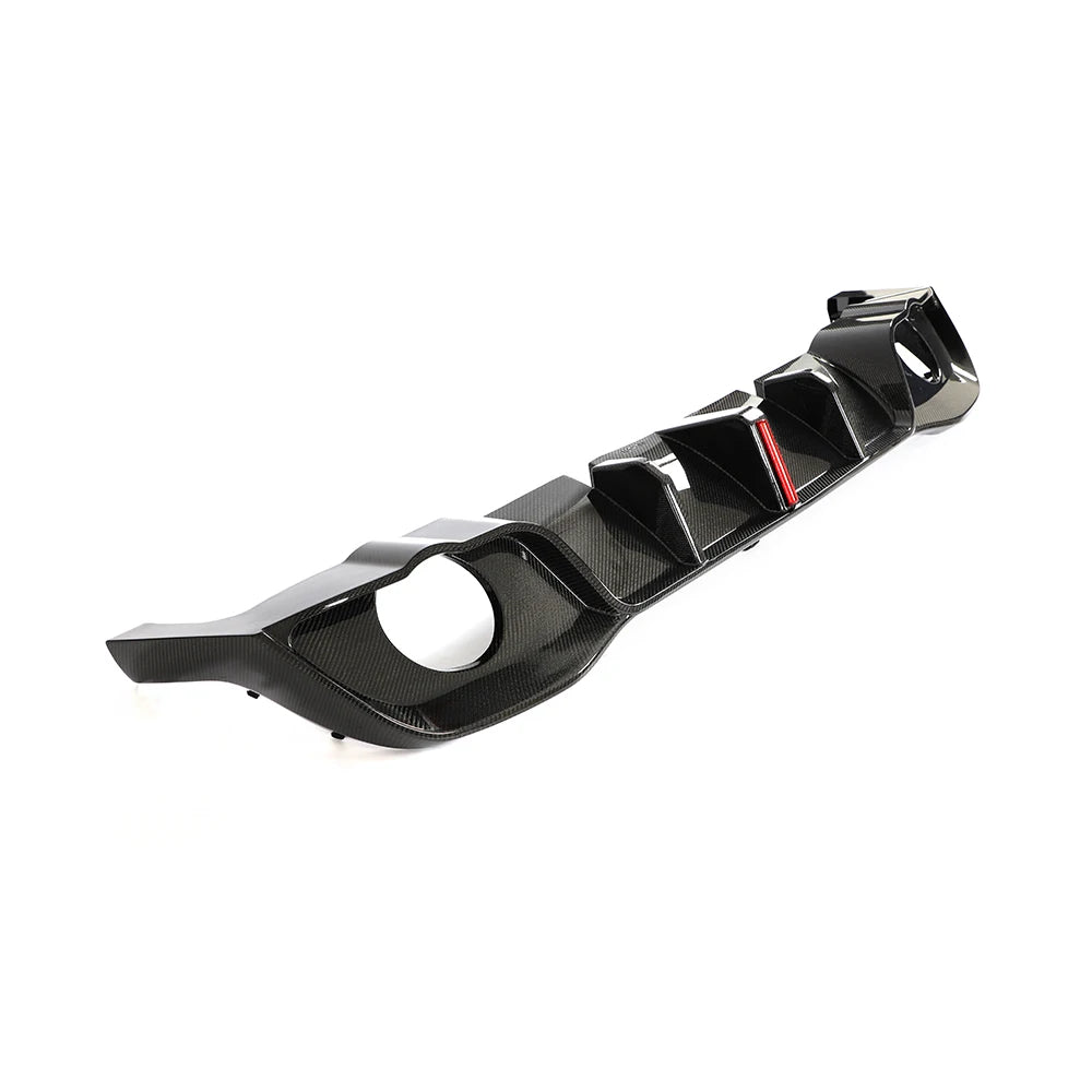 VOLKSWAGEN GOLF MK8 GTI CARBON FIBER REAR DIFFUSER WITH LED LIGHT