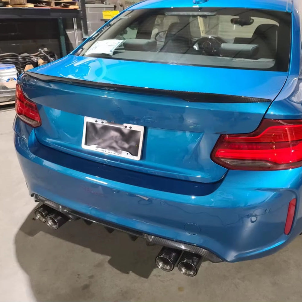 BMW M2 F87 CARBON FIBER BODY KIT FRONT SPLITTER & DIFFUSER