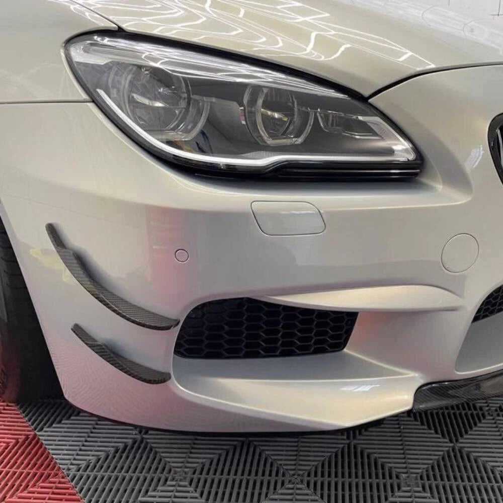 BMW M6 F06/F12/F13 CARBON FIBER FRONT BUMPER CANARDS