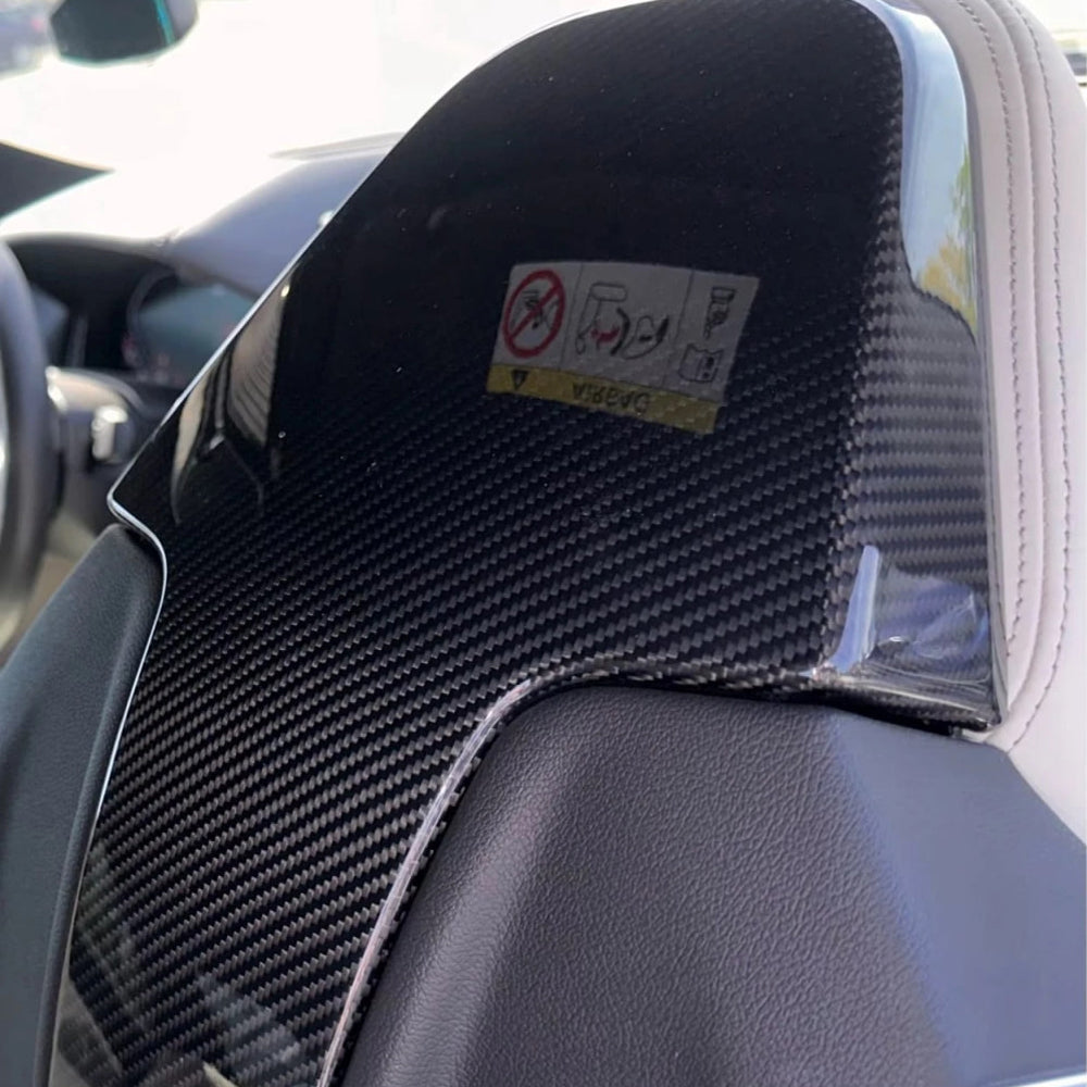 BMW M3 G80 & M4 G82 CARBON FIBER SEAT COVERS