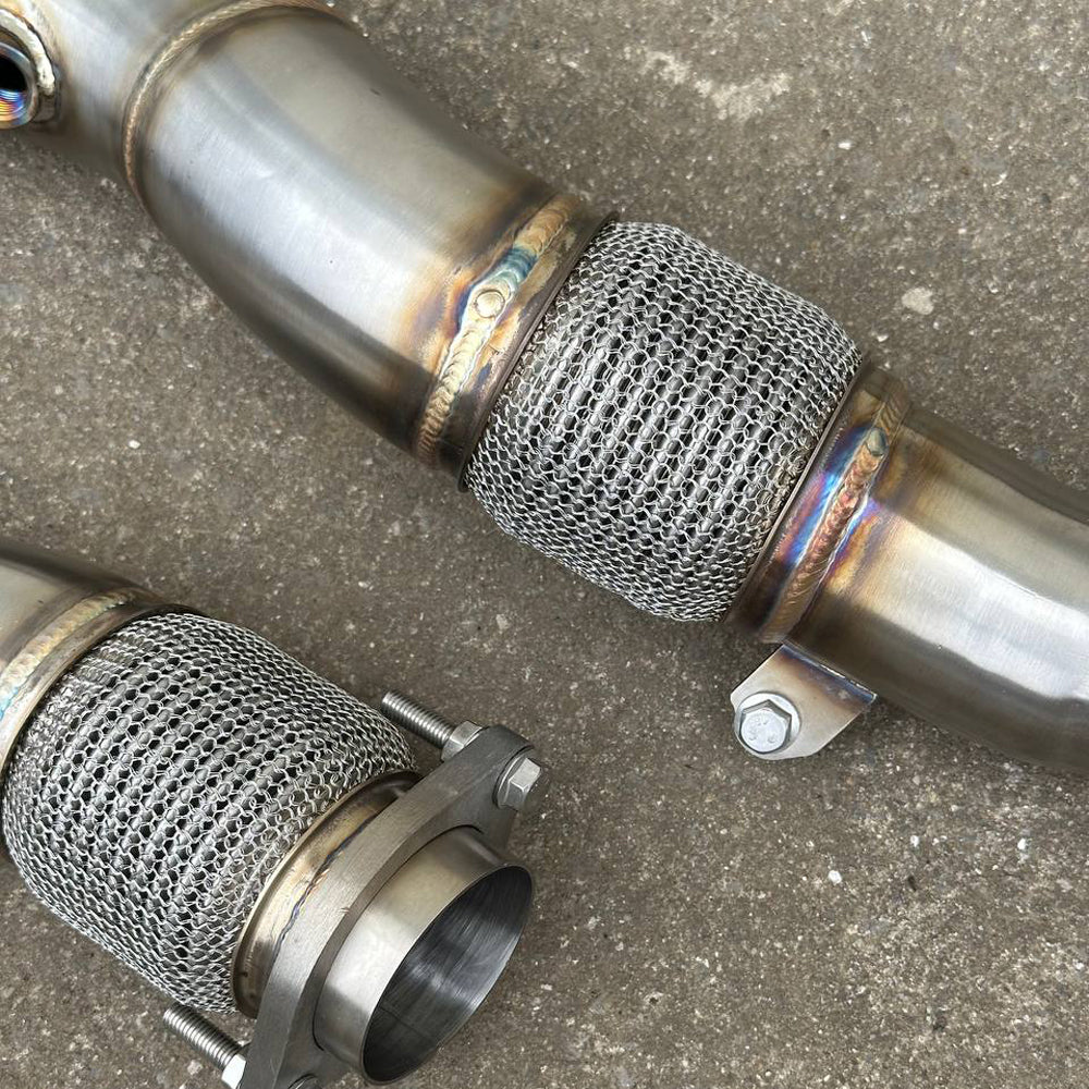 BMW M3 F80 & M4 F82 / F83 S55 3.5" High-Flow Catless Downpipes