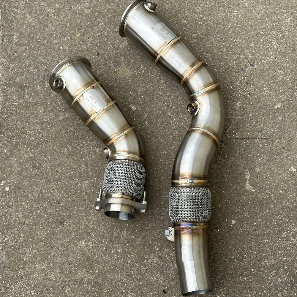 BMW M3 F80 & M4 F82 / F83 S55 3.5" High-Flow Catless Downpipes
