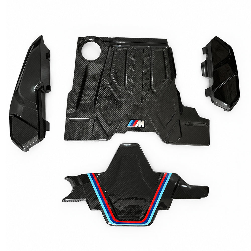BMW M5 F90 & M8 F91/F92/F93 Carbon Fiber Engine Bay Cover Kit