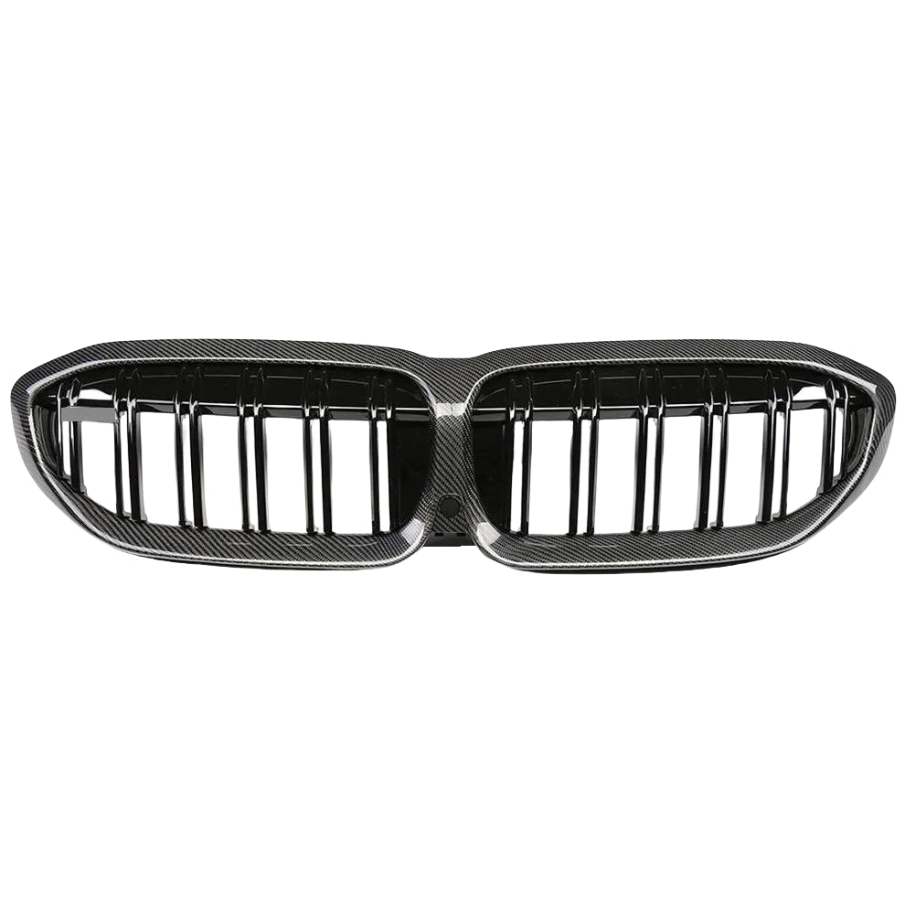 BMW 3 SERIES G20/G21 CARBON FIBER DOUBLE SLAT FRONT GRILLE