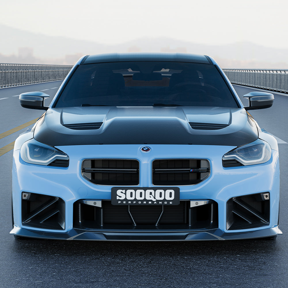 SOOQOO BMW 2 Series G42 (2021+) / M2 G87 (2023+) Pre-Preg Carbon Fibre Vented Hood