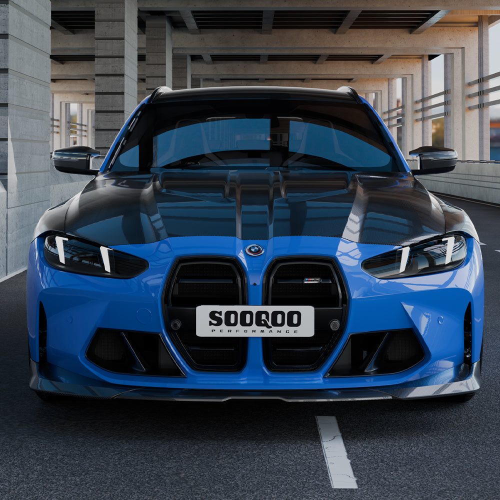 SOOQOO BMW M3 G80 / G81 & M4 G82 / G83 Pre-Preg Carbon Fibre Vented Hood (2021+)