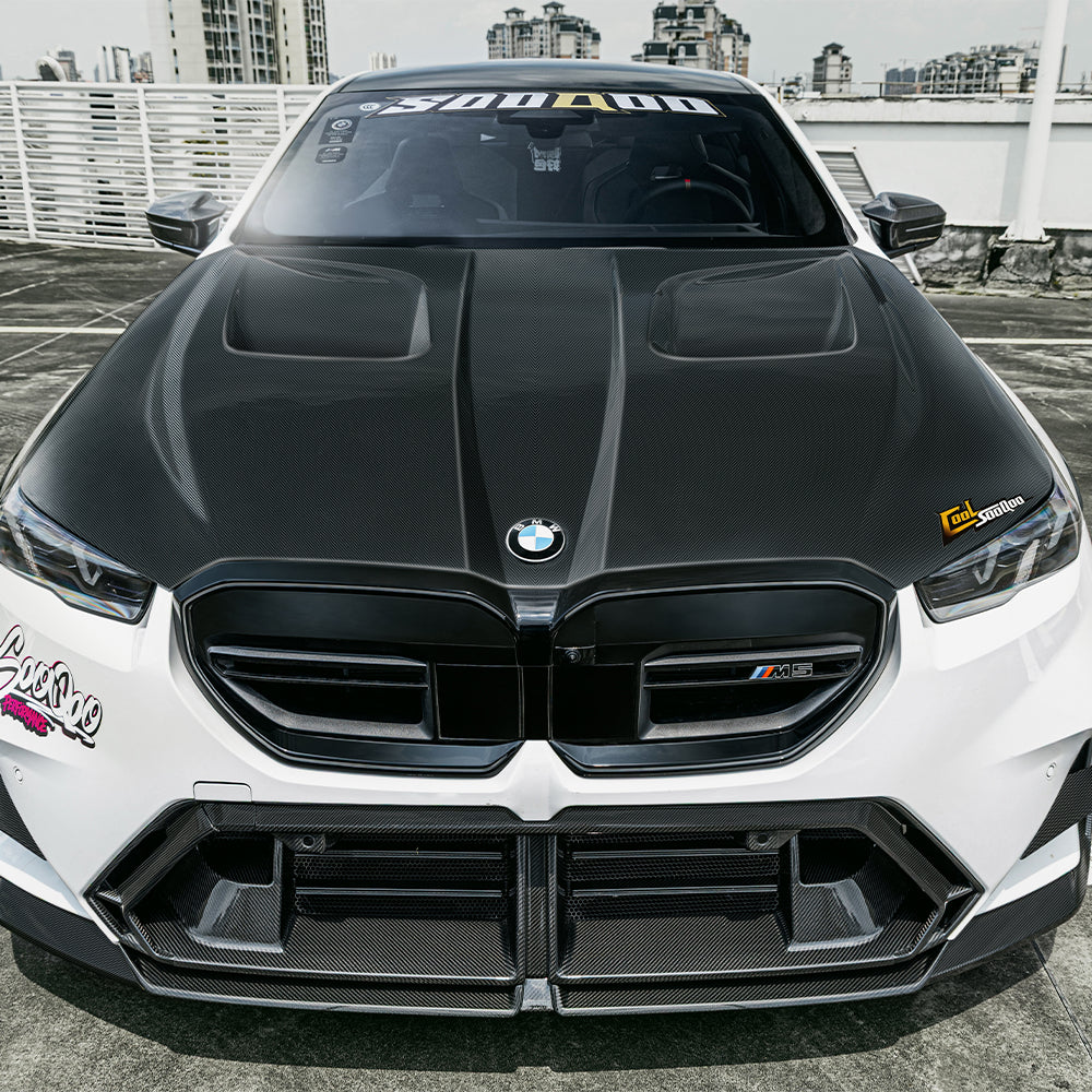 SOOQOO BMW M5 G90/G99 & 5 Series G60/G61 Pre-Preg Carbon Fibre Vented Hood (2024+)