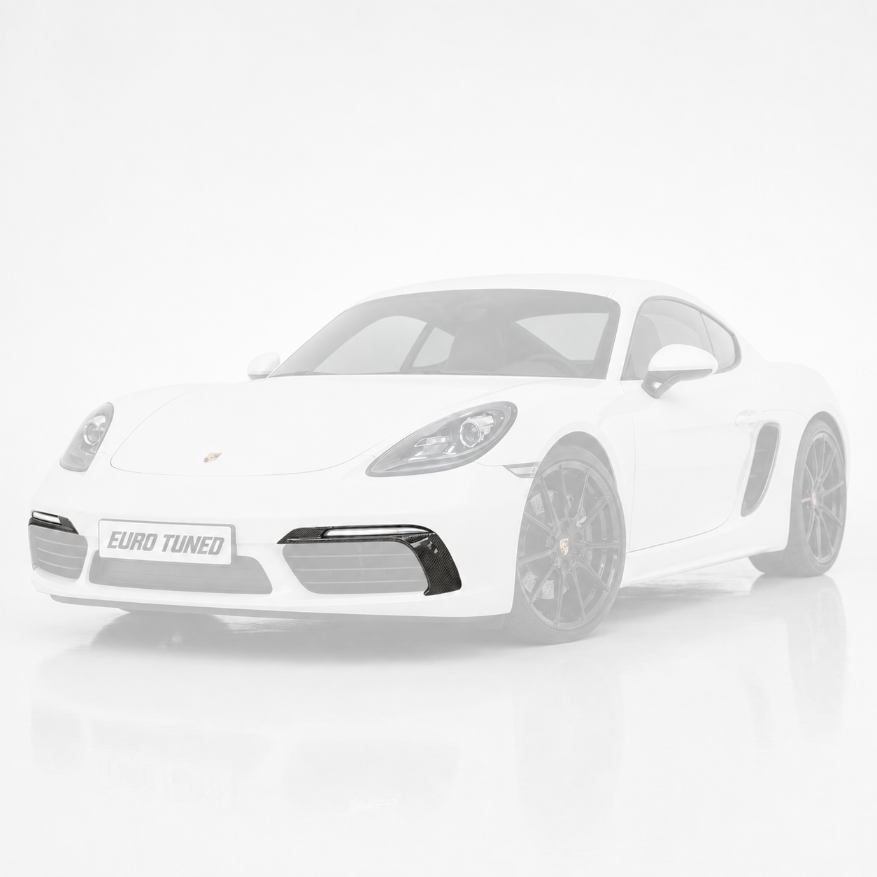 Porsche 718 982 Boxster & Cayman Carbon Fiber Front Bumper Air Intake Trims (2016–2019)