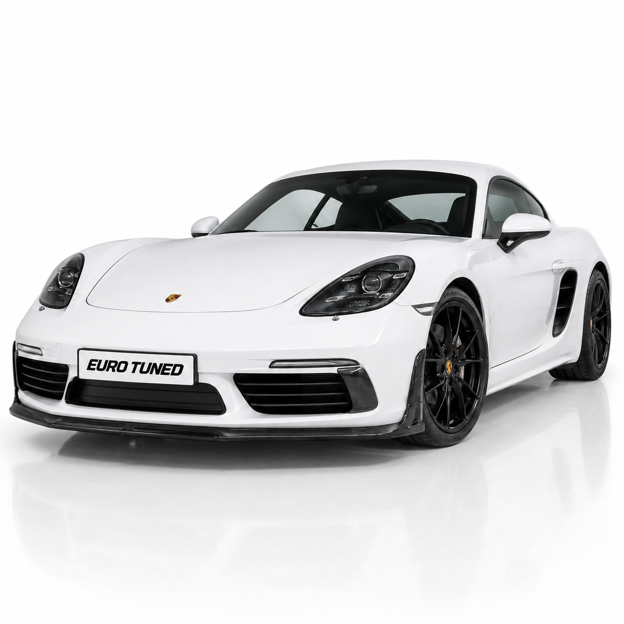 Porsche 718 982 Boxster & Cayman Carbon Fiber Front Lip Splitter (2016–2018)