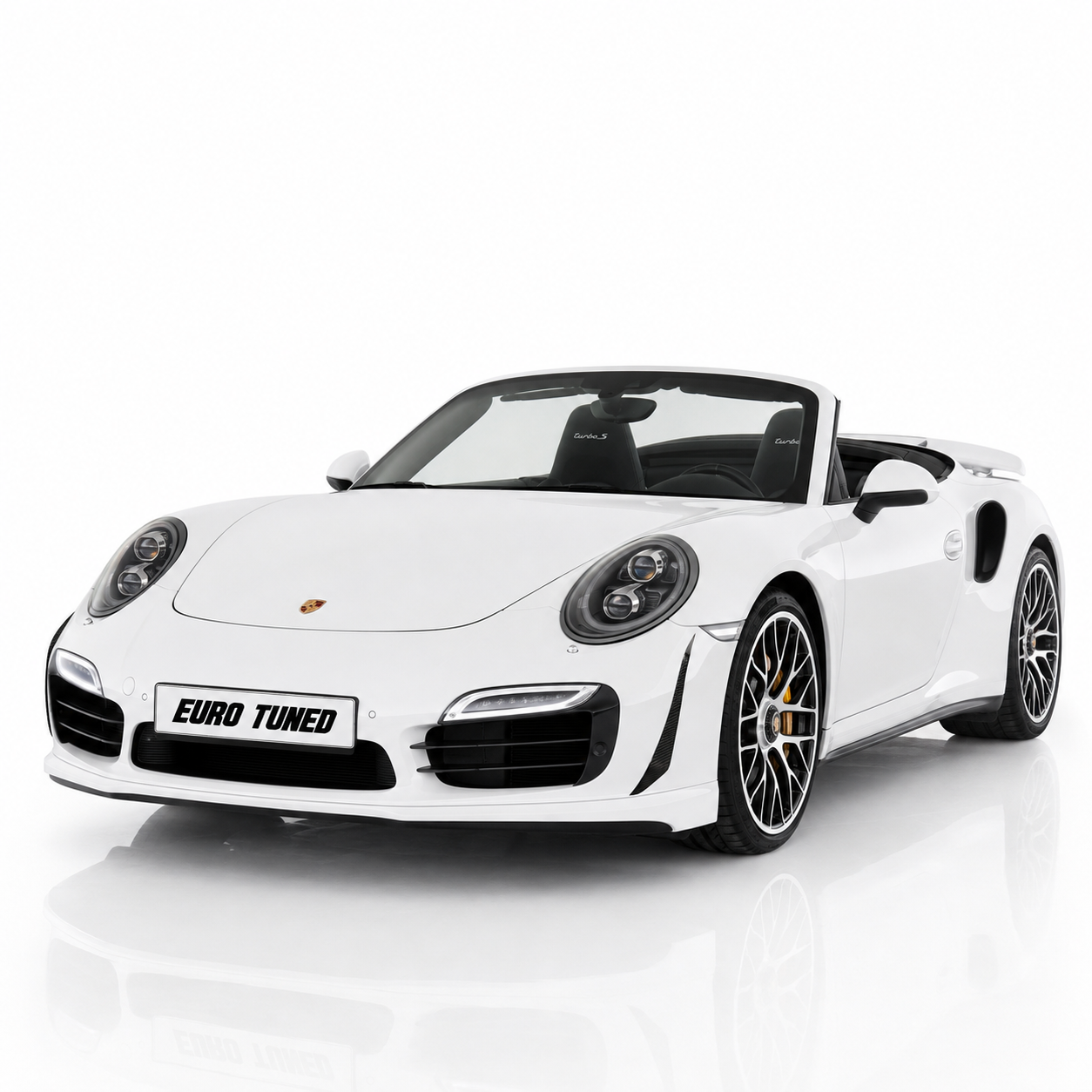 Porsche 911 991.1 Turbo S Cabriolet Dry Carbon Front Bumper Canards (2014–2016)