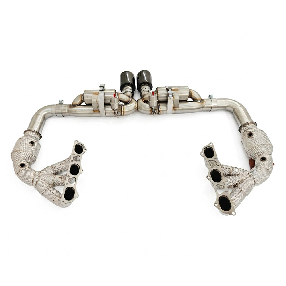 Porsche 911 991.2 GT3 4.0L Full Exhaust System with 200-Cell Catted Headers (2017–2019)
