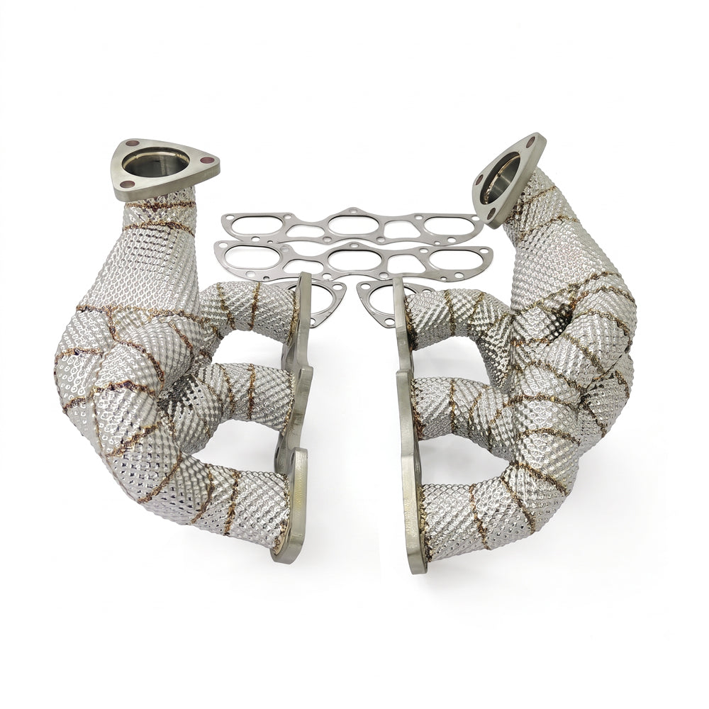 Porsche 911 991.2 Turbo 3.8T Equal-Length Exhaust Headers with Heat Shields (2017–2019)