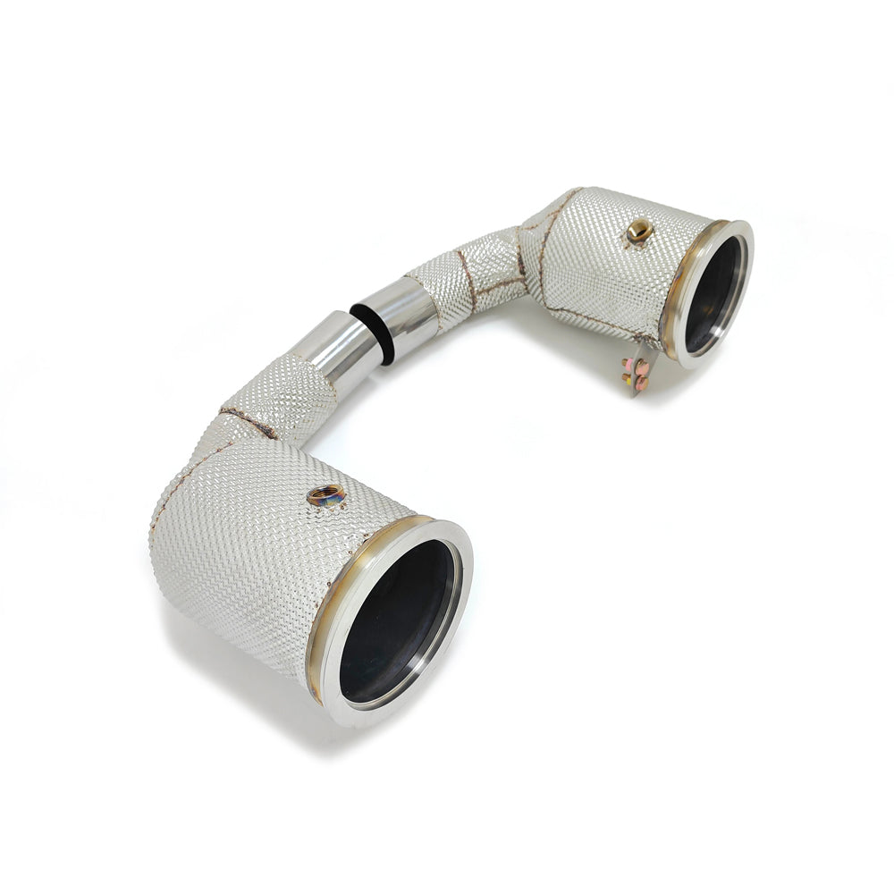 Porsche 911 992.1 Carrera & GTS 3.0T Catless Downpipes with Heat Shields (2019–2024)