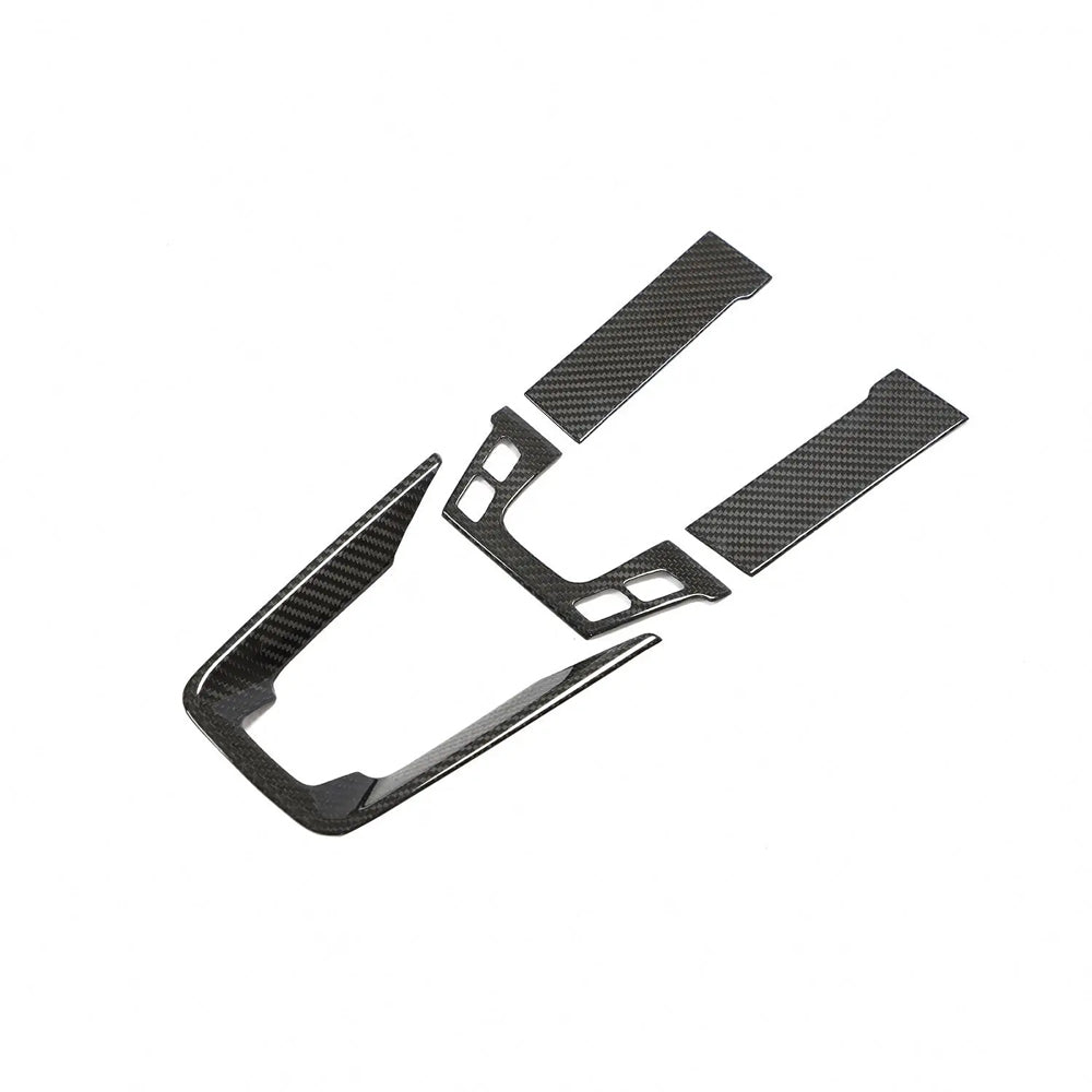 Porsche 911 992 Carbon Fiber Center Console Trim Kit (2019–2021)