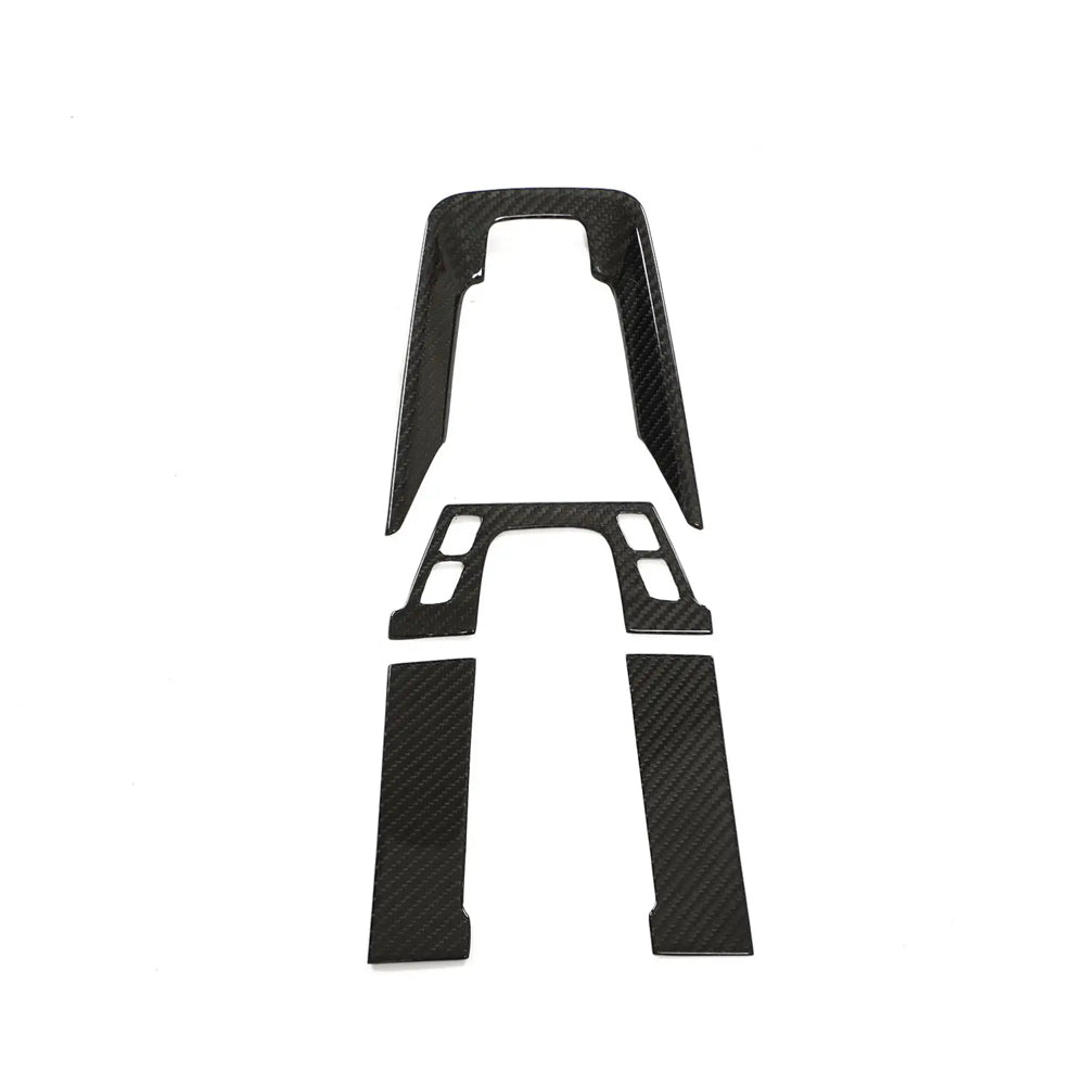 Porsche 911 992 Carbon Fiber Center Console Trim Kit (2019–2021)