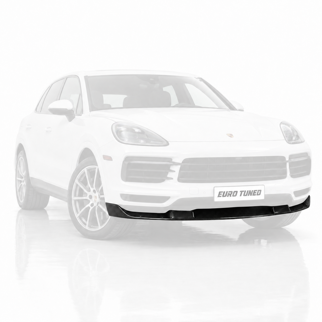 Porsche Cayenne Carbon Fiber Front Bumper Lip (2018–2019)