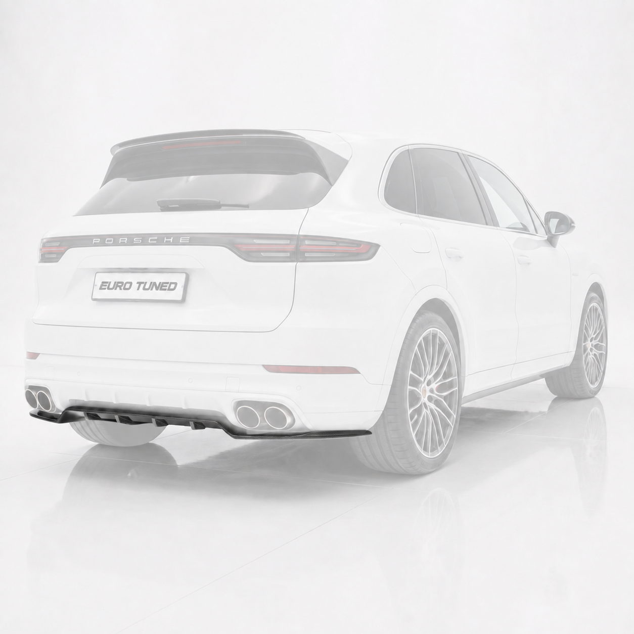 Porsche Cayenne Carbon Fiber Rear Bumper Diffuser (2018–2019)