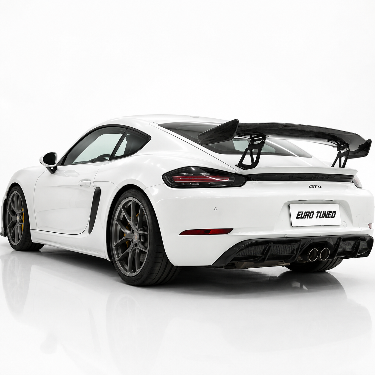 Porsche Cayman / Boxster Carbon Fiber GT4 Style Rear Spoiler Wing