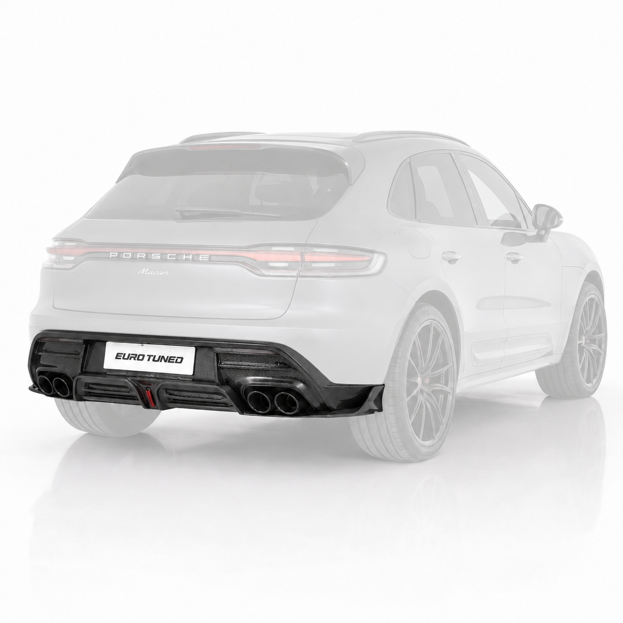Porsche Macan Dry Carbon Fiber Rear Bumper Diffuser (2022–2023)