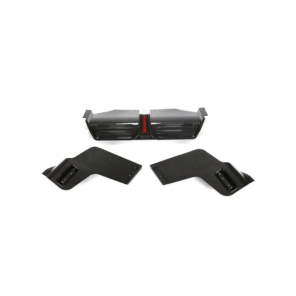 Porsche Macan Dry Carbon Fiber Rear Bumper Diffuser (2022–2023)