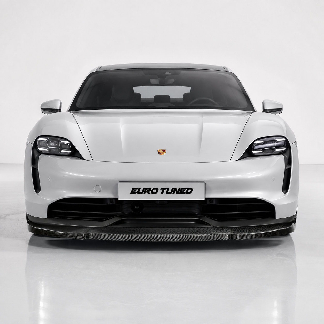 Porsche Taycan 9J1 Base & 4S Carbon Fiber Front Lip V2 (2020–2023)