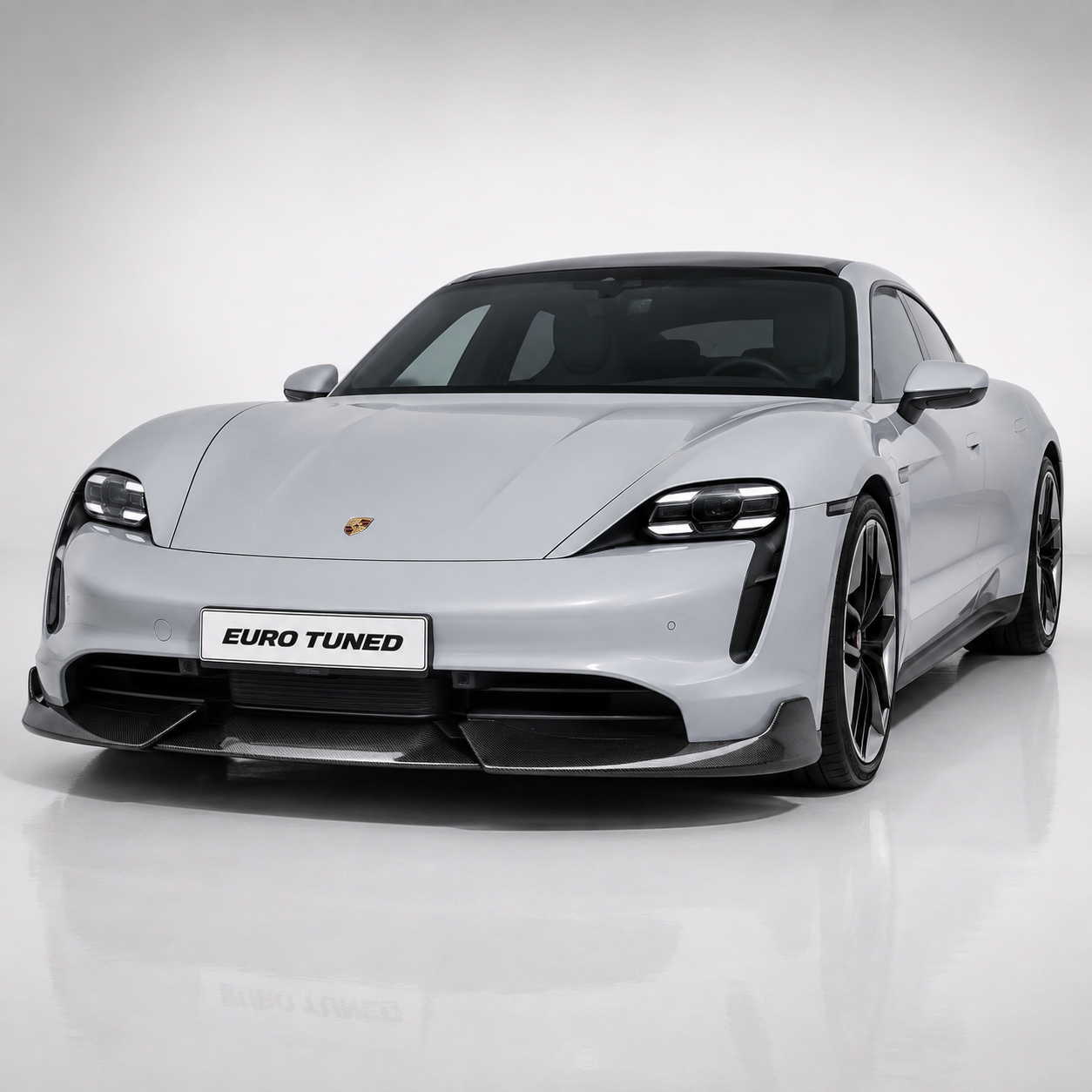 Porsche Taycan 9J1 Base & 4S Carbon Fiber Front Lip V1 (2020–2023)
