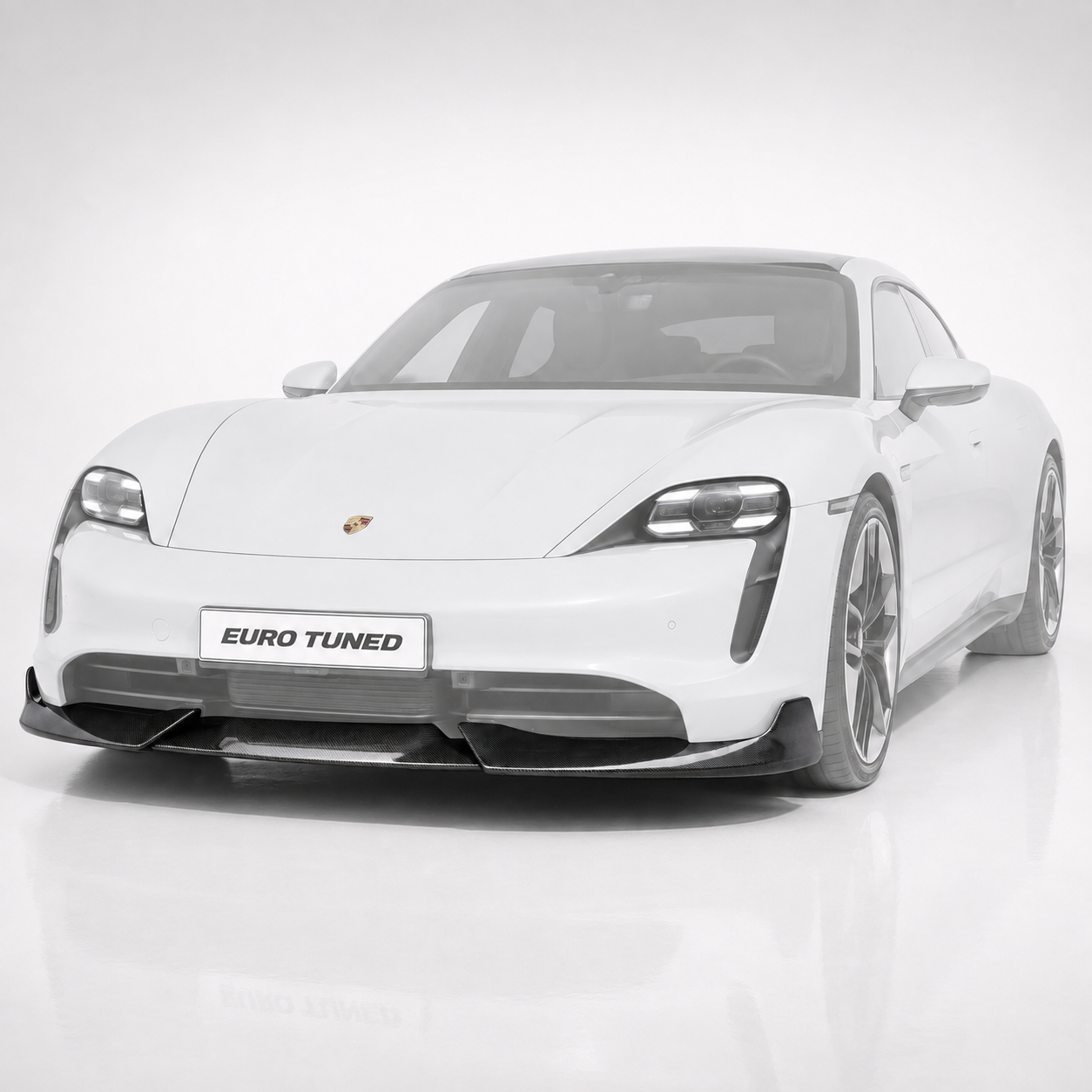 Porsche Taycan 9J1 Base & 4S Carbon Fiber Front Lip V1 (2020–2023)