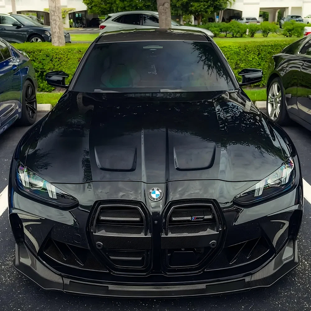 SOOQOO V2 BMW M3 G80/G81 & M4 G82/G83 Pre-Preg Carbon Fibre Front Grille with ACC (2021+)