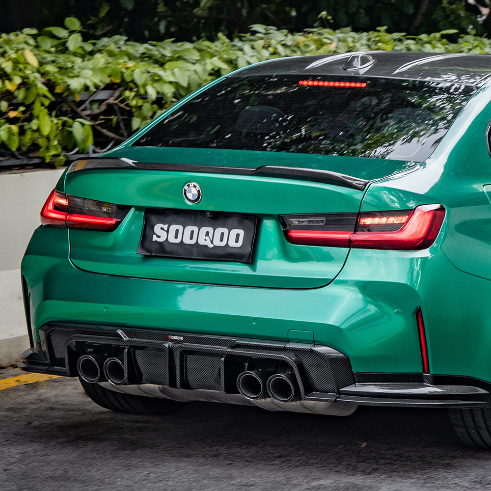 SOOQOO V1 BMW M3 G80 / G81 Pre-Preg Carbon Fibre Rear Diffuser (2021+)