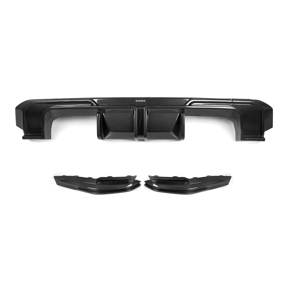 SOOQOO V1 BMW M3 G80 / G81 Pre-Preg Carbon Fibre Rear Diffuser (2021+)